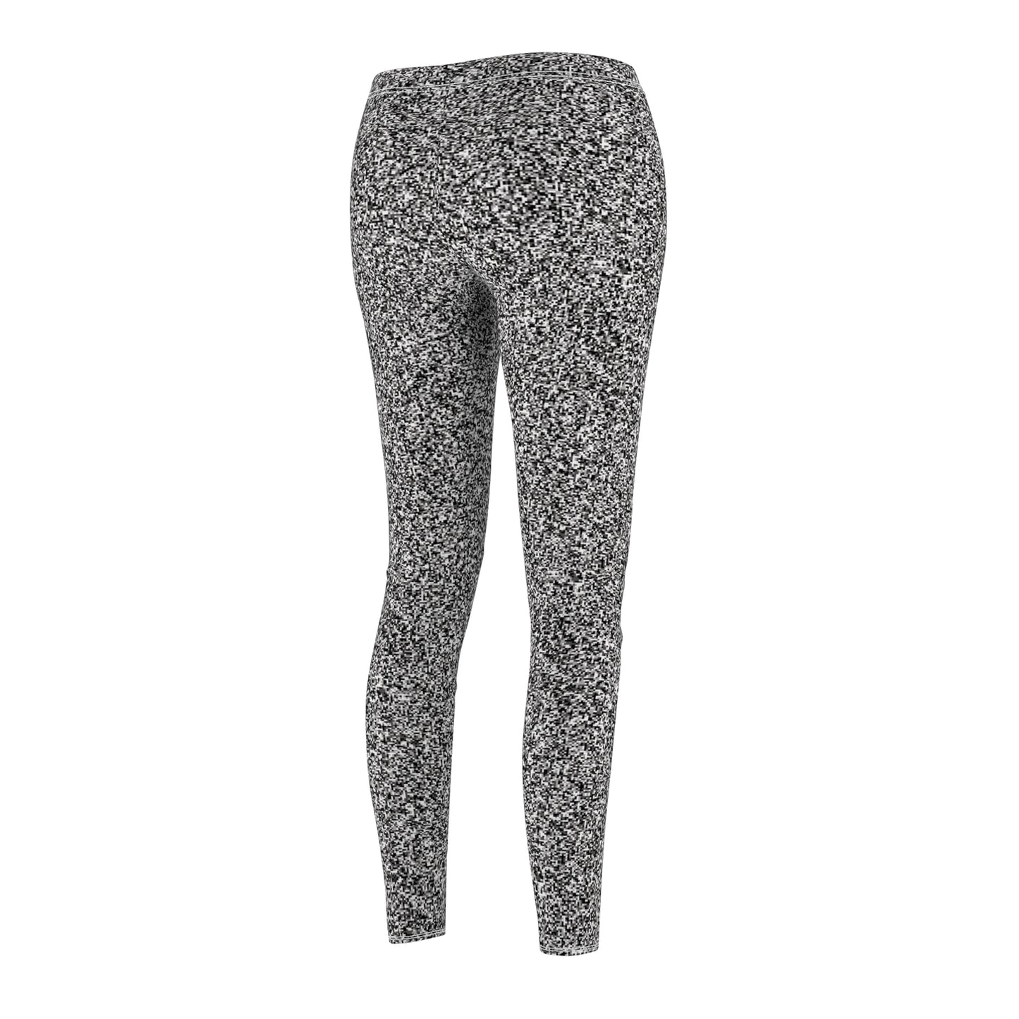 Women's Cut & Sew Casual Leggings "MAGIC SQUARE" col. Black & White