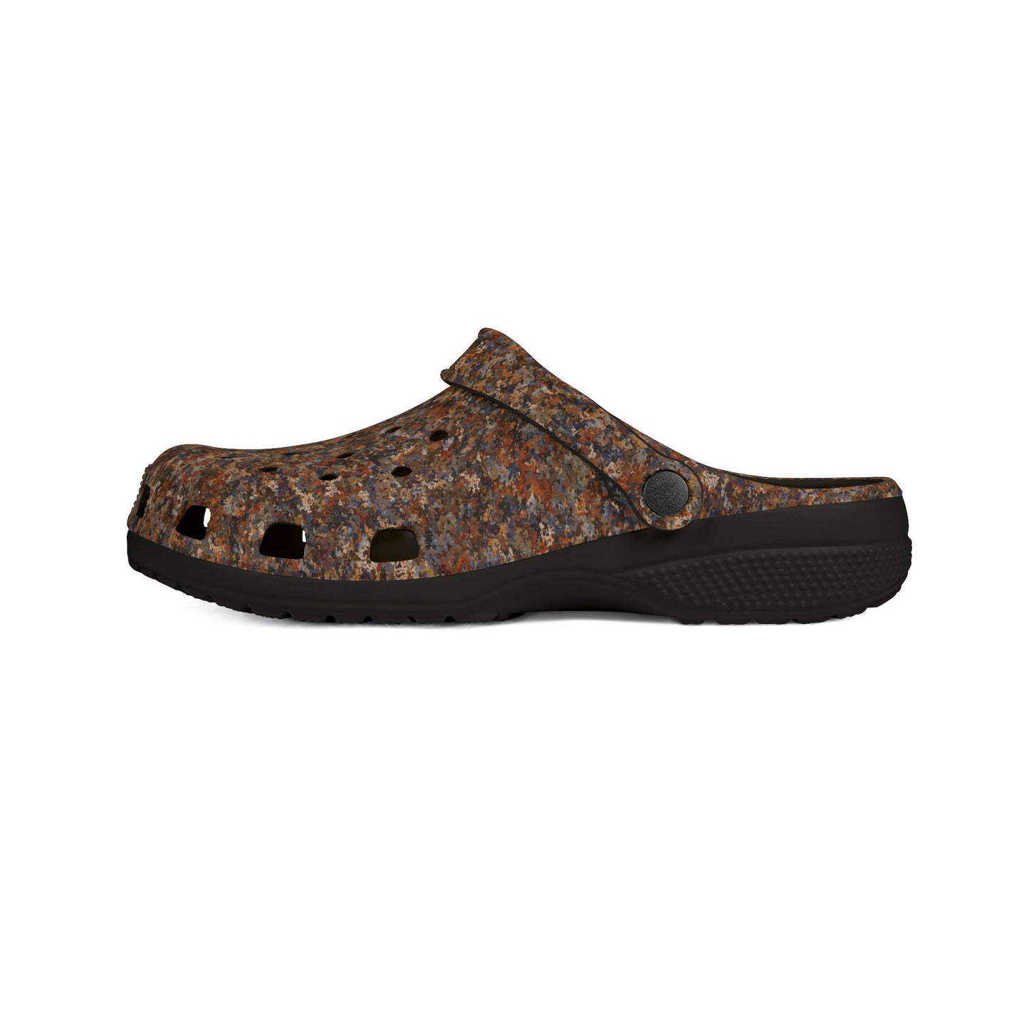 EVA Foam Rubber Shoes, Jhane Barnes design "TEXTURE" col. Amber Ember