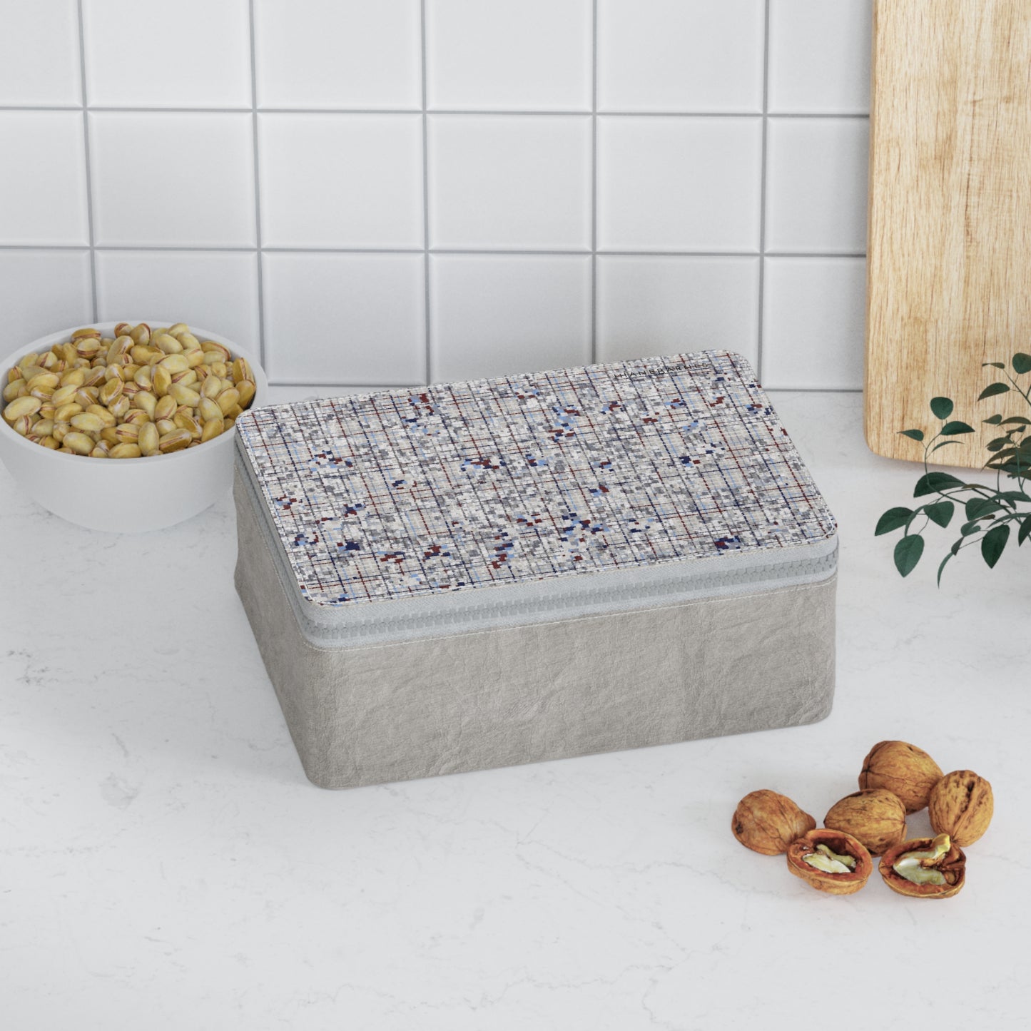 Zip Paper Lunch Bag "GRIDLING" col Blue