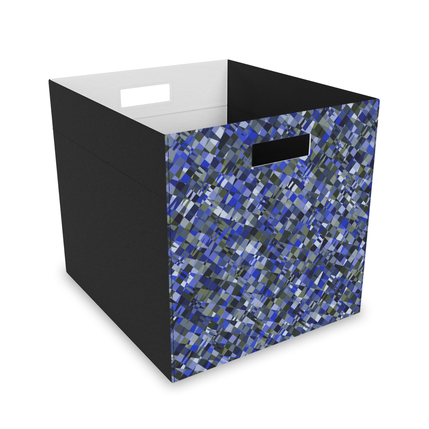 Felt Storage Box "MADRAS MAYHEM" Blue (1 box/no furniture)