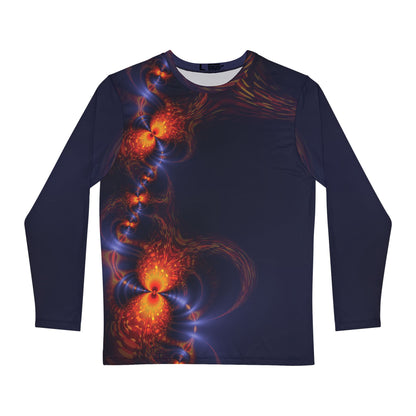 Men's Brushed poly Tee  "DRAGON" Design (long sleeve)