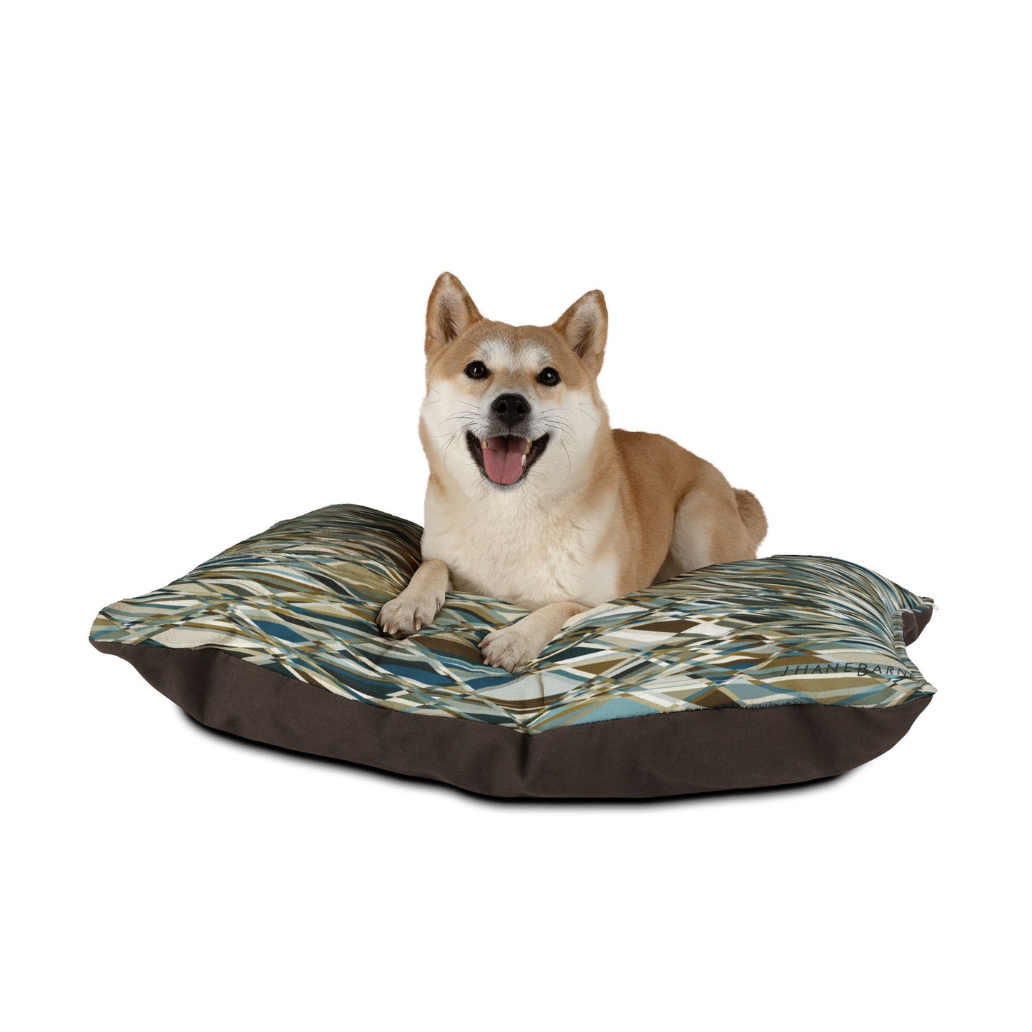 Stylish Abstract Pet Bed for Modern Home Décor "THAT'S A WRAP" col. Mint Chocolate