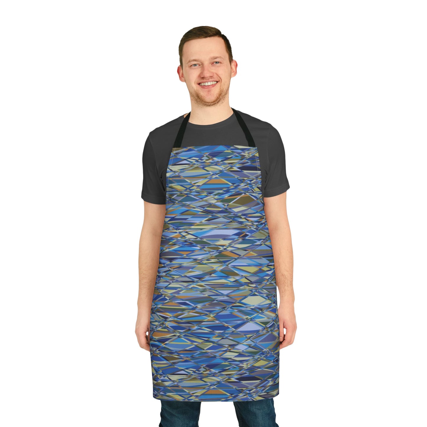 Apron, Jhane Barnes design "THAT'S A WRAP" col. Blue Jeans