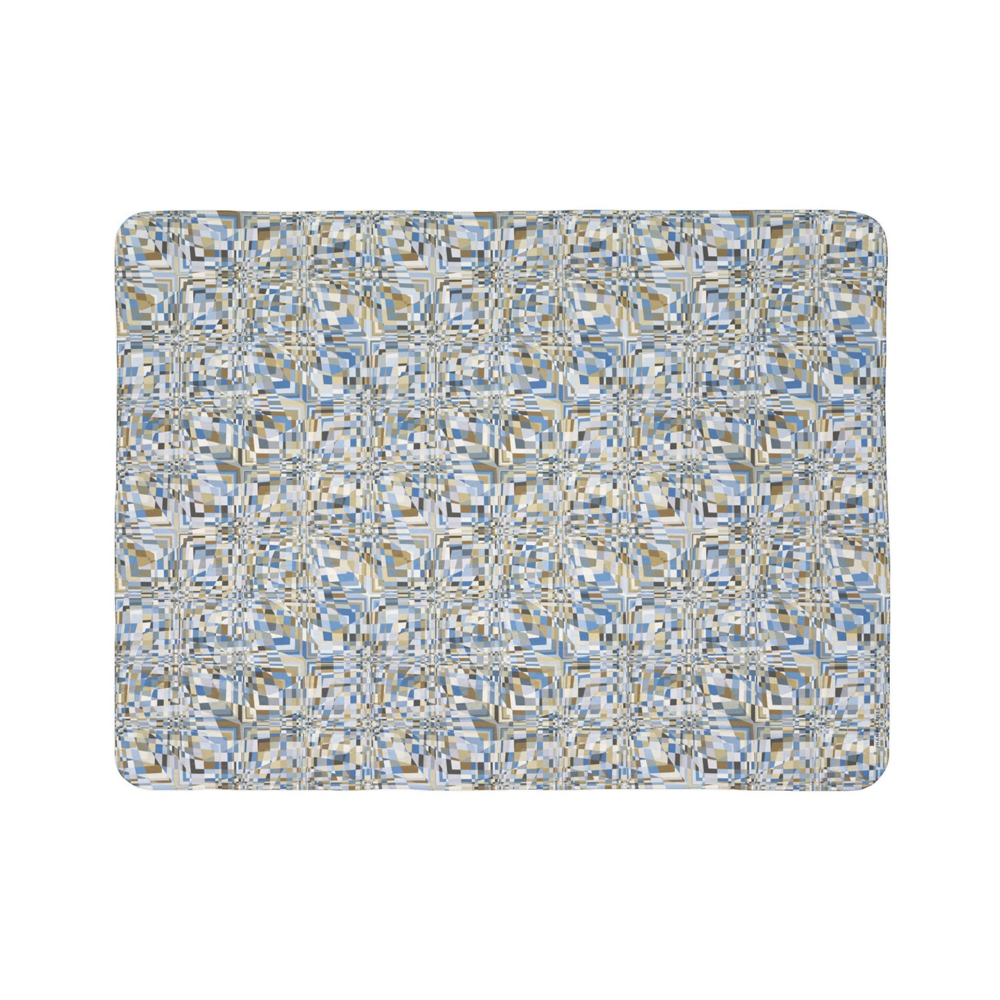 Fleece Sherpa Blanket "QUAD" col. Celestial  Jhane Barnes design