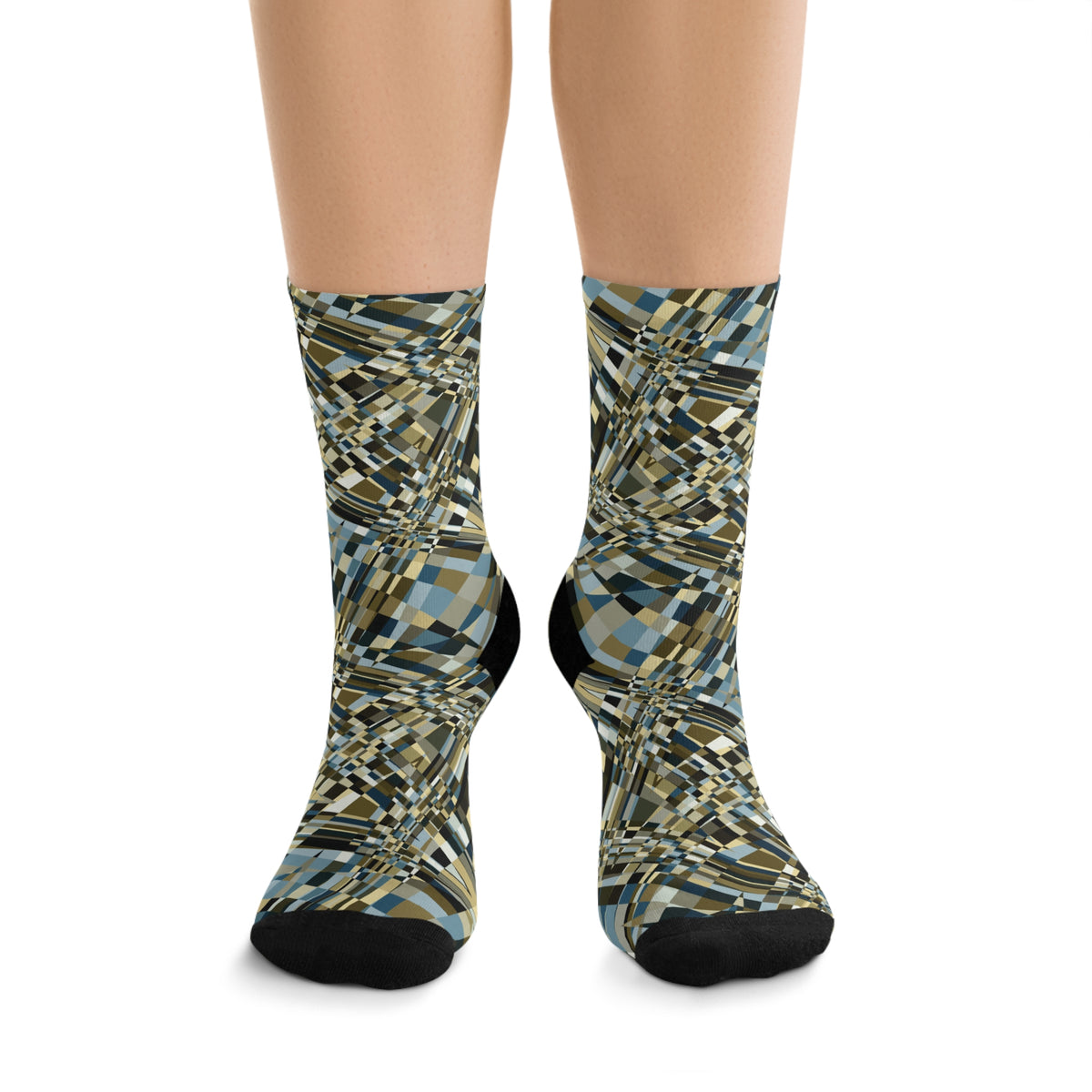 Unisex Printed Socks  "SLICE" col. Twilight Serenade, Jhane Barnes custom design