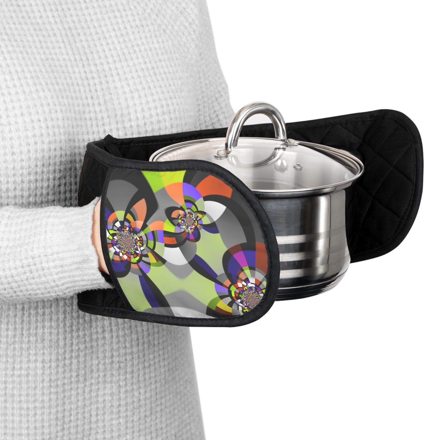 Oven Mitts "MONDRIAN SPACE" col. Varicolor