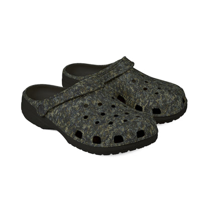EVA Foam Rubber Shoes, Jhane Barnes design "TEXTURE" col. Camo