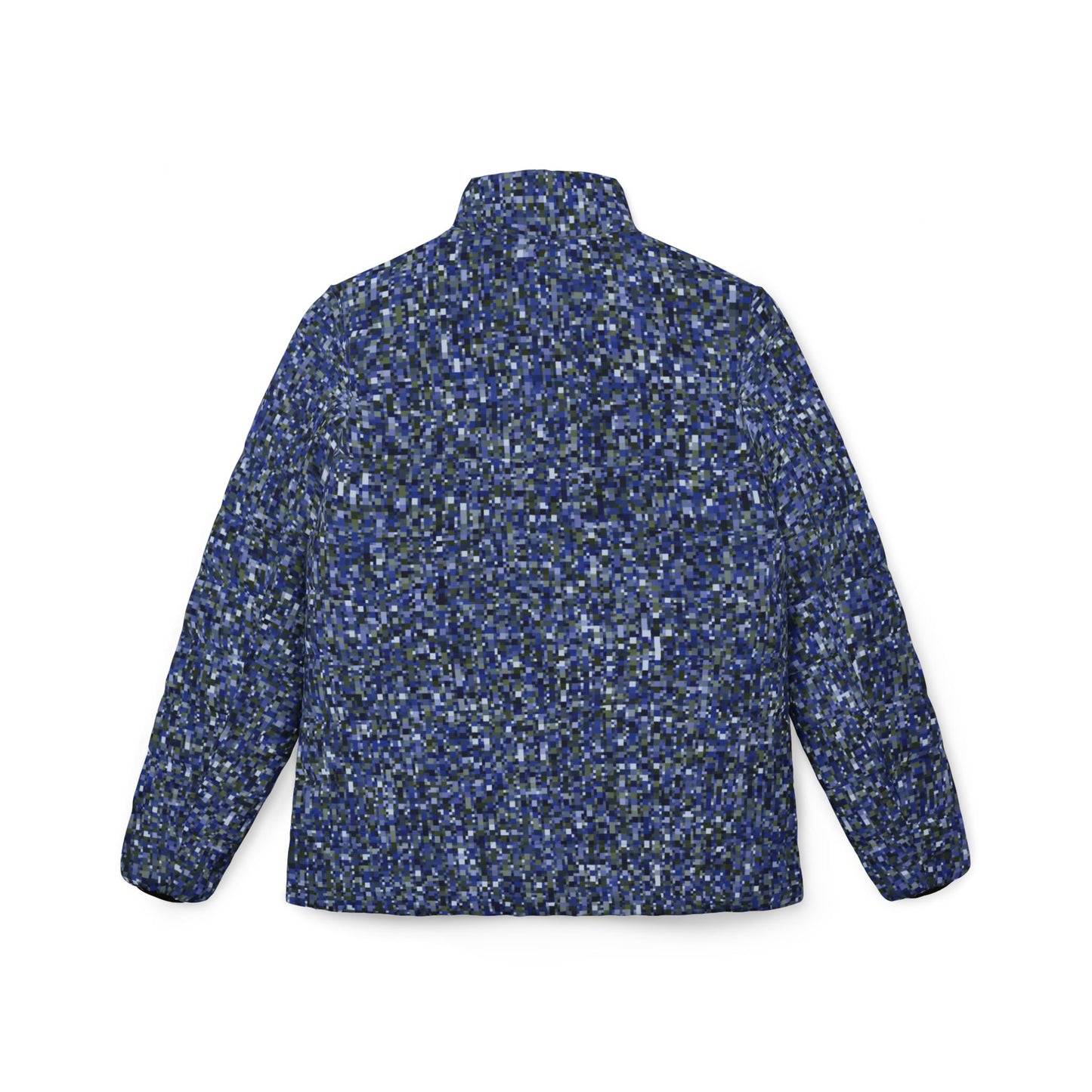 Women’s Puffer Jacket "CAMOU-SCHATT" col. Cobalt Pulse - Jhane Barnes custom design