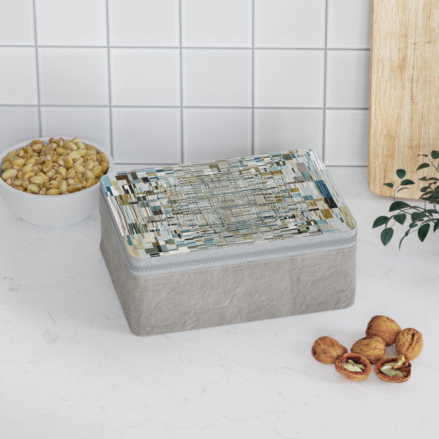 Zip Paper Lunch Bag "SUSPENSION" col. Mint Chocolate