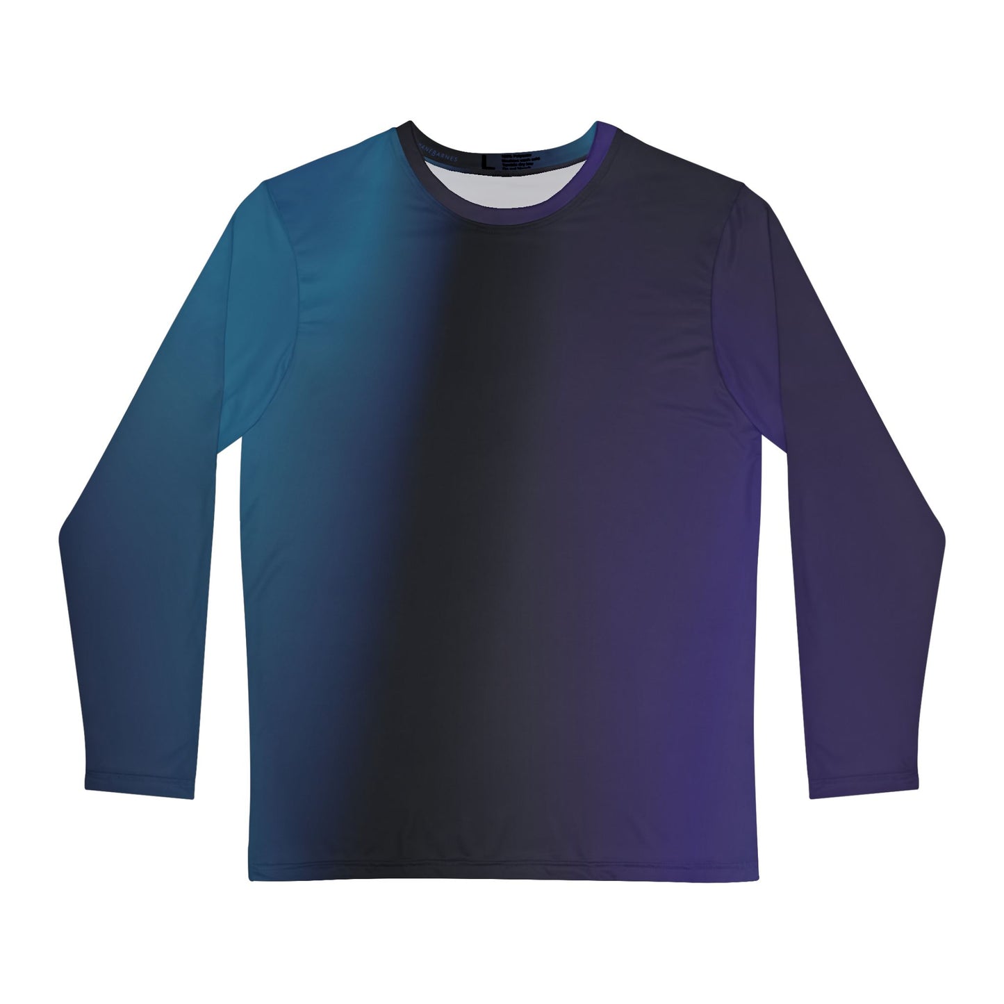 Men's Brushed poly Tee "TEAL APPEAL" Design (long sleeve)
