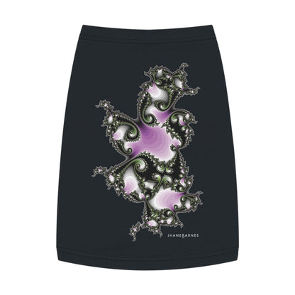 Pet Tank Top "FRACTALE SWIRL" JB Design in col. Black