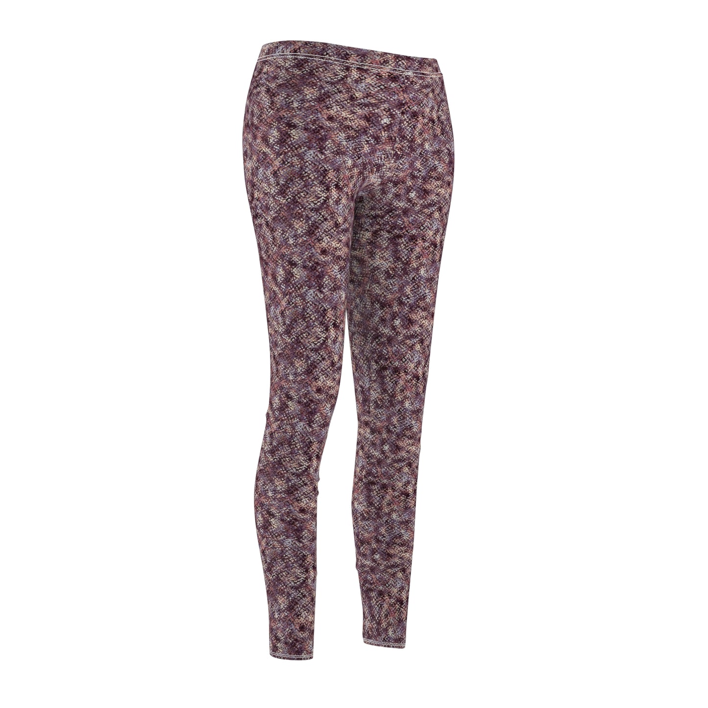 Women's Cut & Sew Casual Leggings "MEZZO" col. Wine