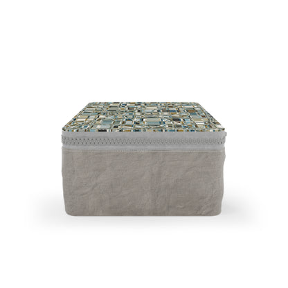 Zip Paper Lunch Bag "GRIDWRAP" col. Mint Chocolate