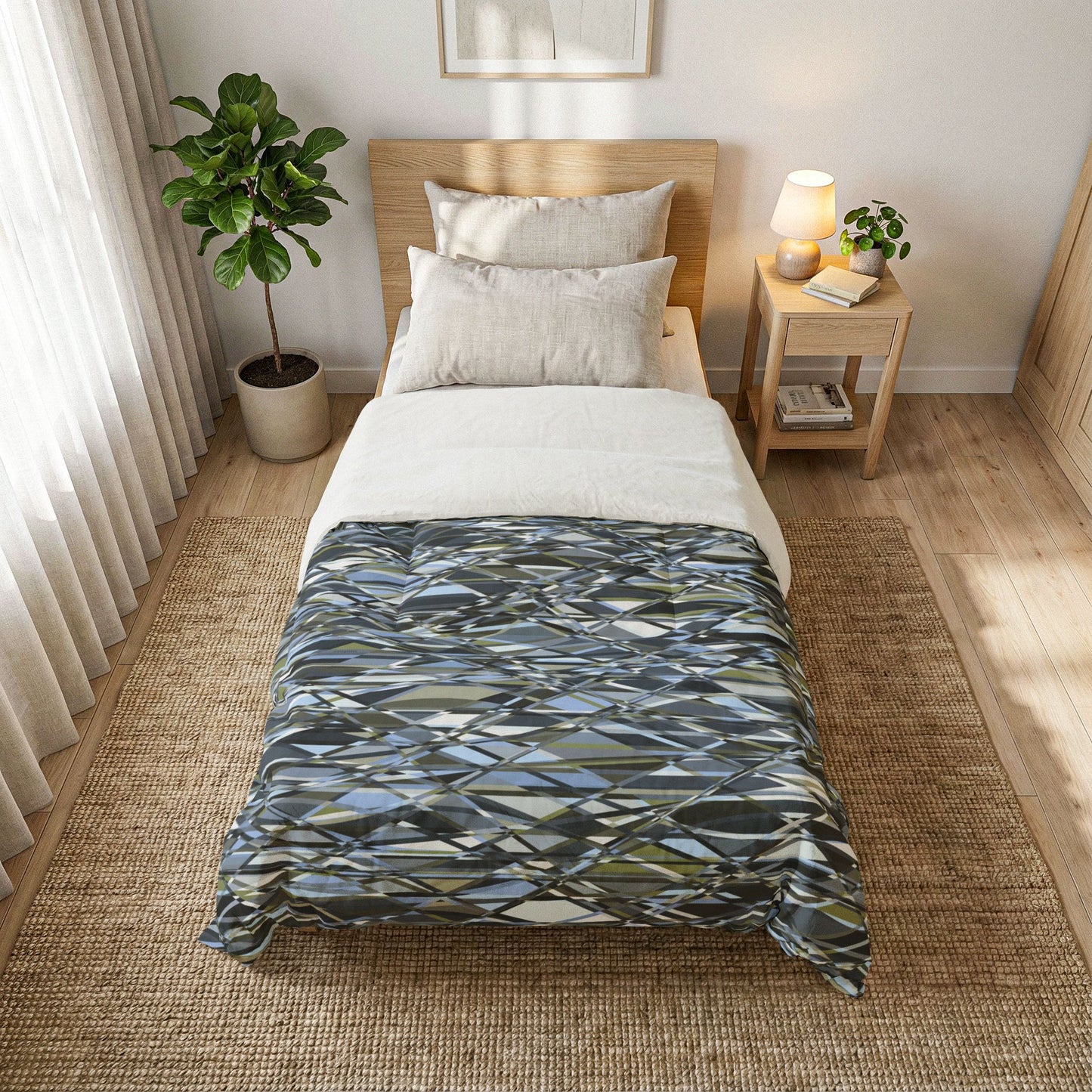 Cotton Comforter "THAT'S A WRAP" col. Slate Brigade
