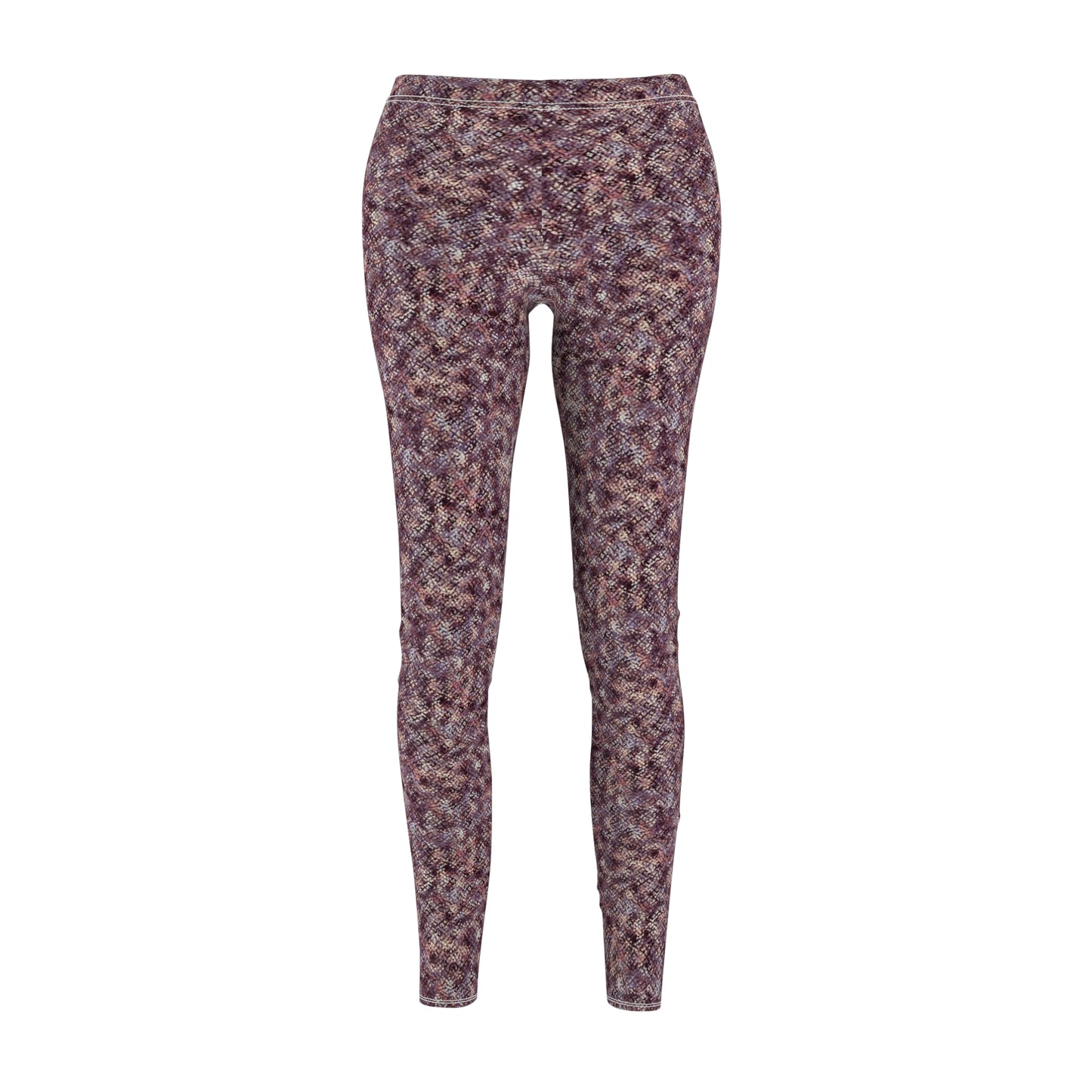 Women's Cut & Sew Casual Leggings "MEZZO" col. Wine