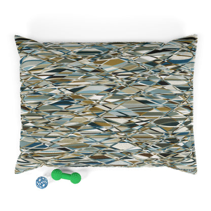 Stylish Abstract Pet Bed for Modern Home Décor "THAT'S A WRAP" col. Mint Chocolate