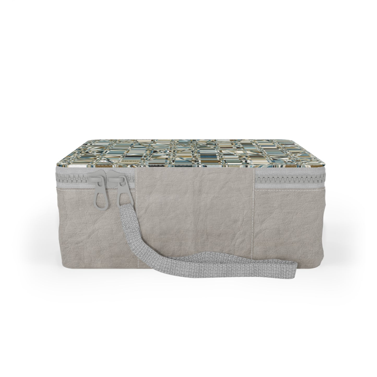 Zip Paper Lunch Bag "GRIDWRAP" col. Mint Chocolate