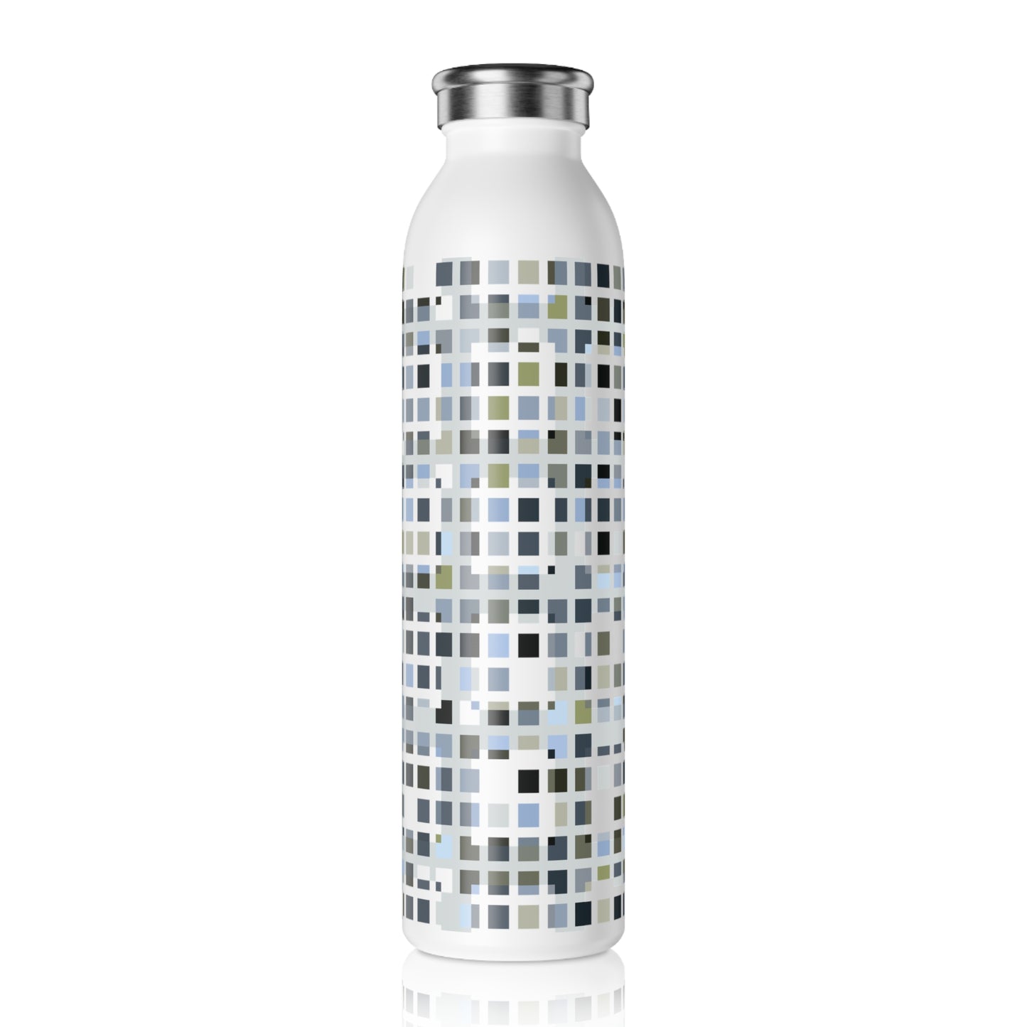 Slim Water Bottle "SQUARZE" col. Slate Brigade