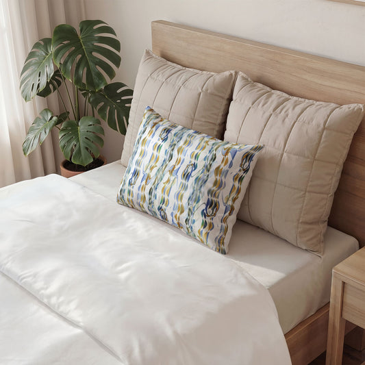 Cotton Pillow Sham "SMOKEY STRIPE"