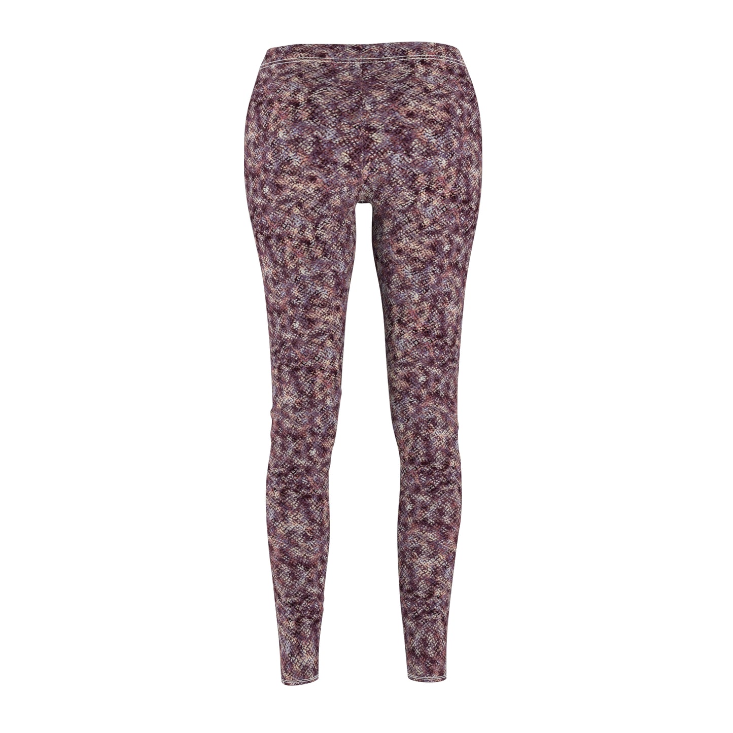 Women's Cut & Sew Casual Leggings "MEZZO" col. Wine