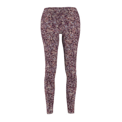 Women's Cut & Sew Casual Leggings "MEZZO" col. Wine