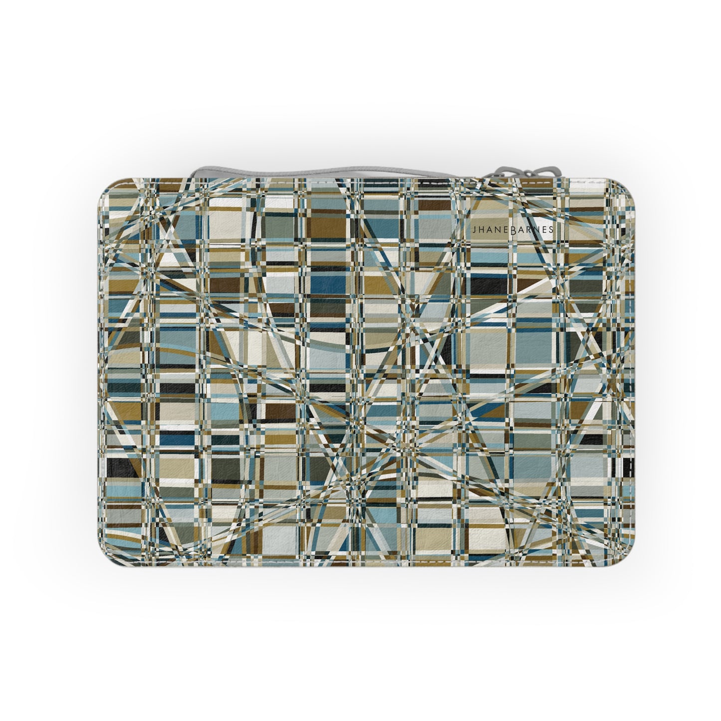 Zip Paper Lunch Bag "GRIDWRAP" col. Mint Chocolate