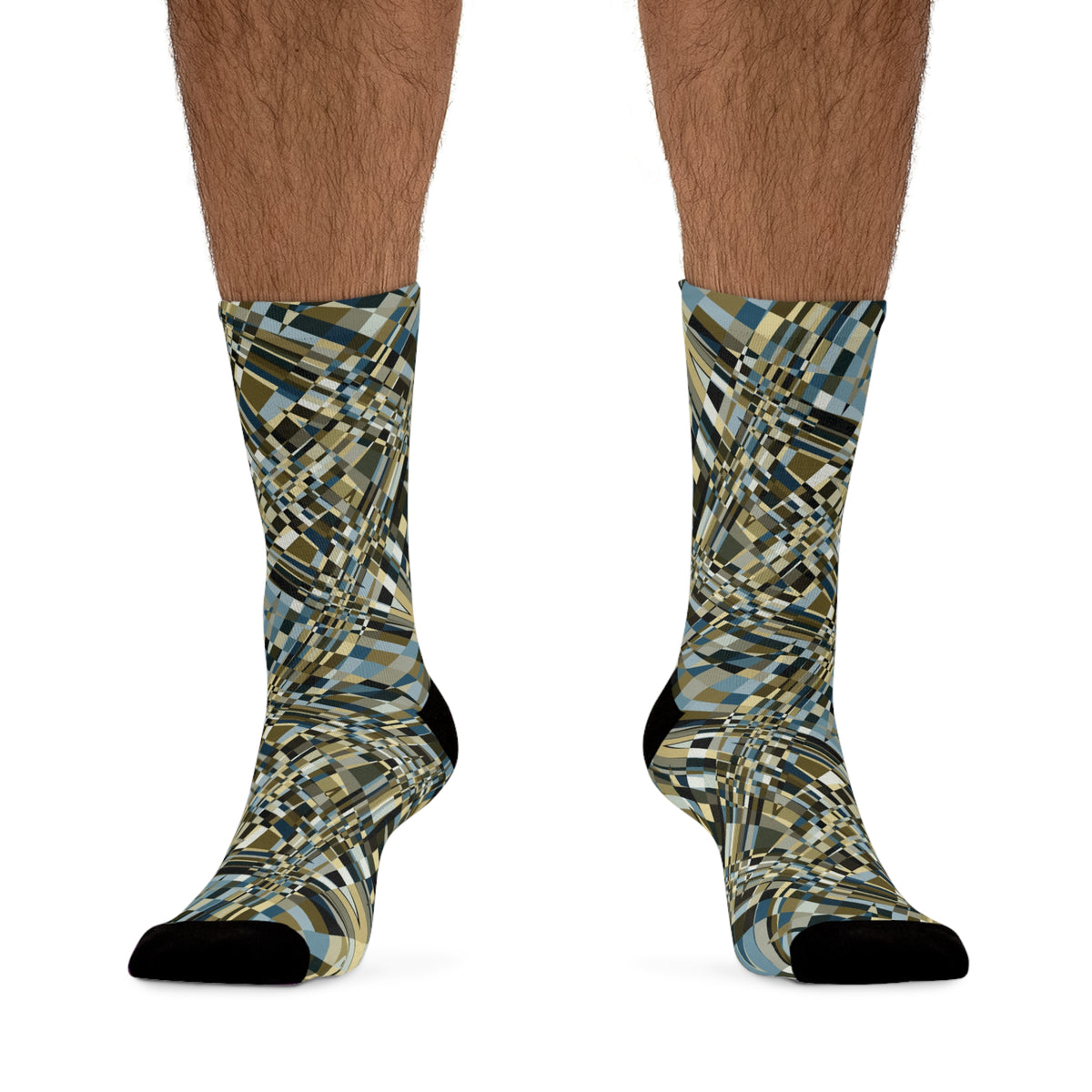 Unisex Printed Socks  "SLICE" col. Twilight Serenade, Jhane Barnes custom design