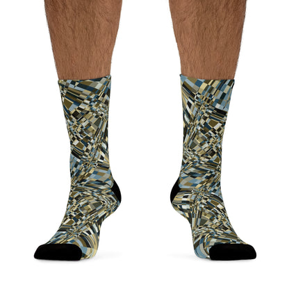 Unisex Printed Socks  "SLICE" col. Twilight Serenade, Jhane Barnes custom design