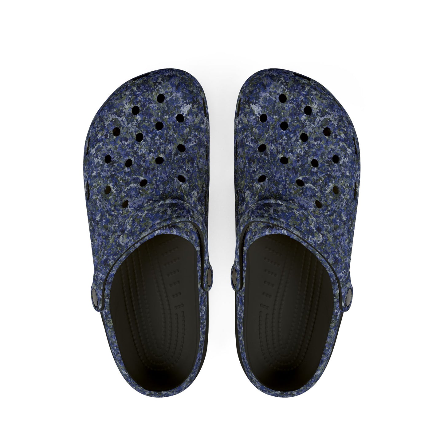EVA Foam Rubber Shoes, Jhane Barnes design "TEXTURE" col. Cobalt Pulse
