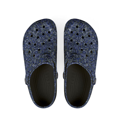 EVA Foam Rubber Shoes, Jhane Barnes design "TEXTURE" col. Cobalt Pulse