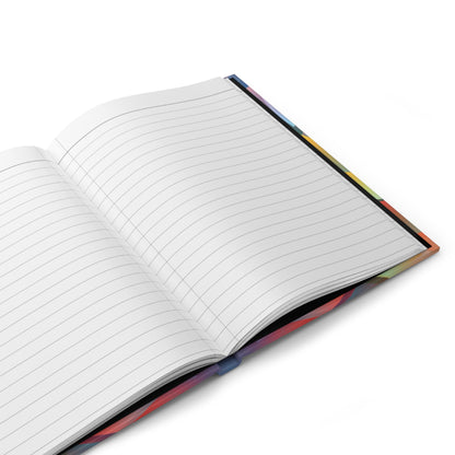 Hardcover Journal Notebook "RAINBOW FLOWER"
