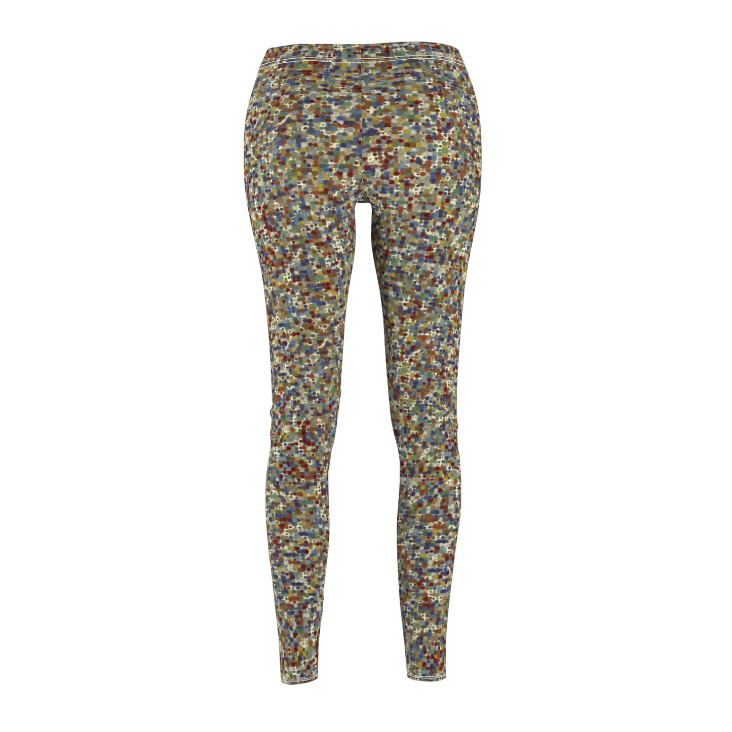 Women's Cut & Sew Casual Leggings "PRISMATIX" col. Varicolor