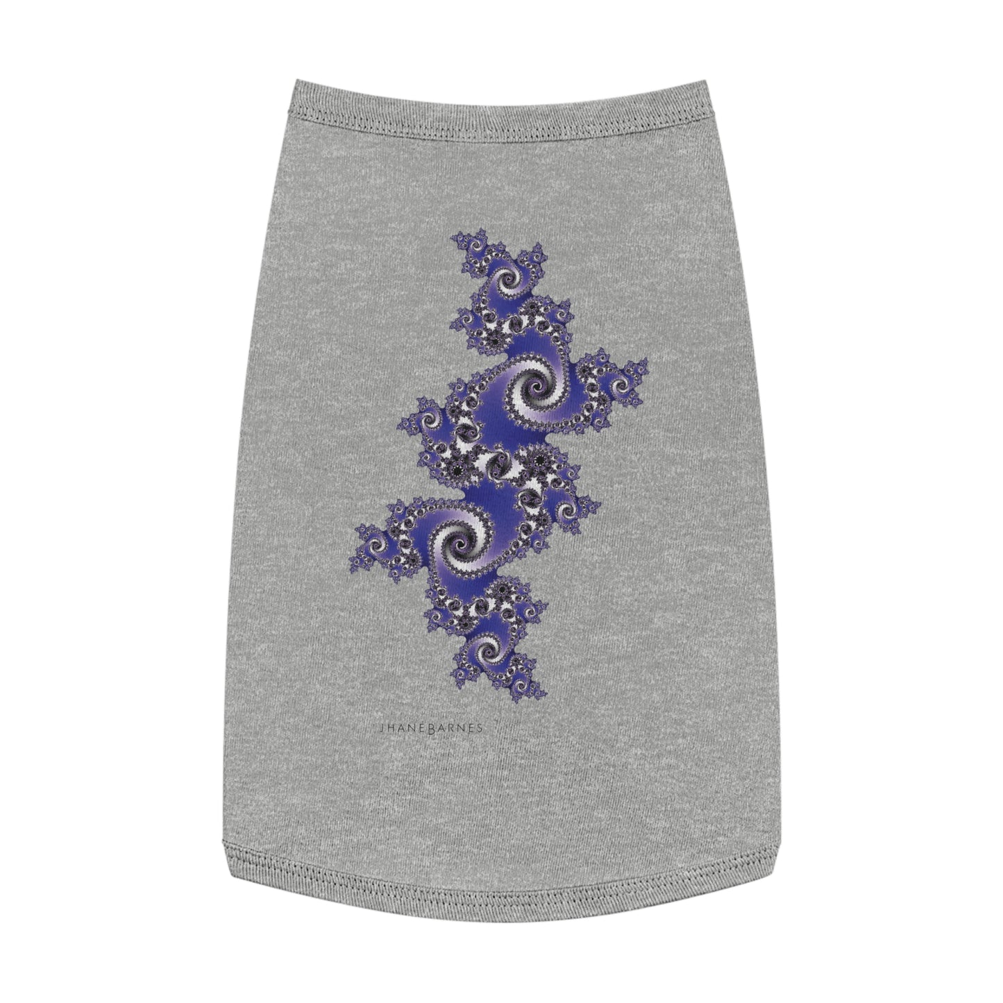 Pet Tank Top "FRACTAL" JB Design in col. Heather