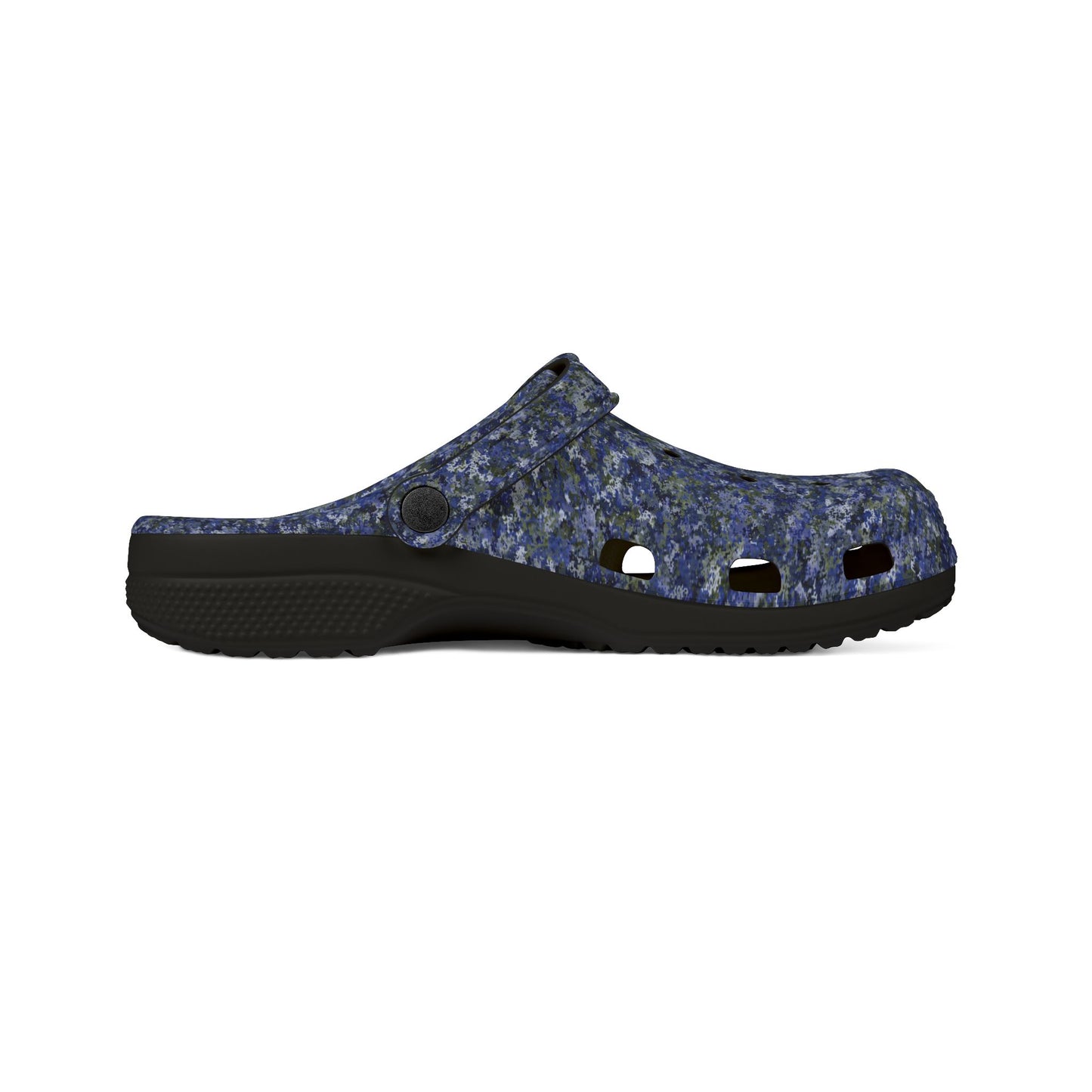 EVA Foam Rubber Shoes, Jhane Barnes design "TEXTURE" col. Cobalt Pulse