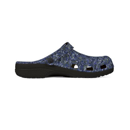 EVA Foam Rubber Shoes, Jhane Barnes design "TEXTURE" col. Cobalt Pulse