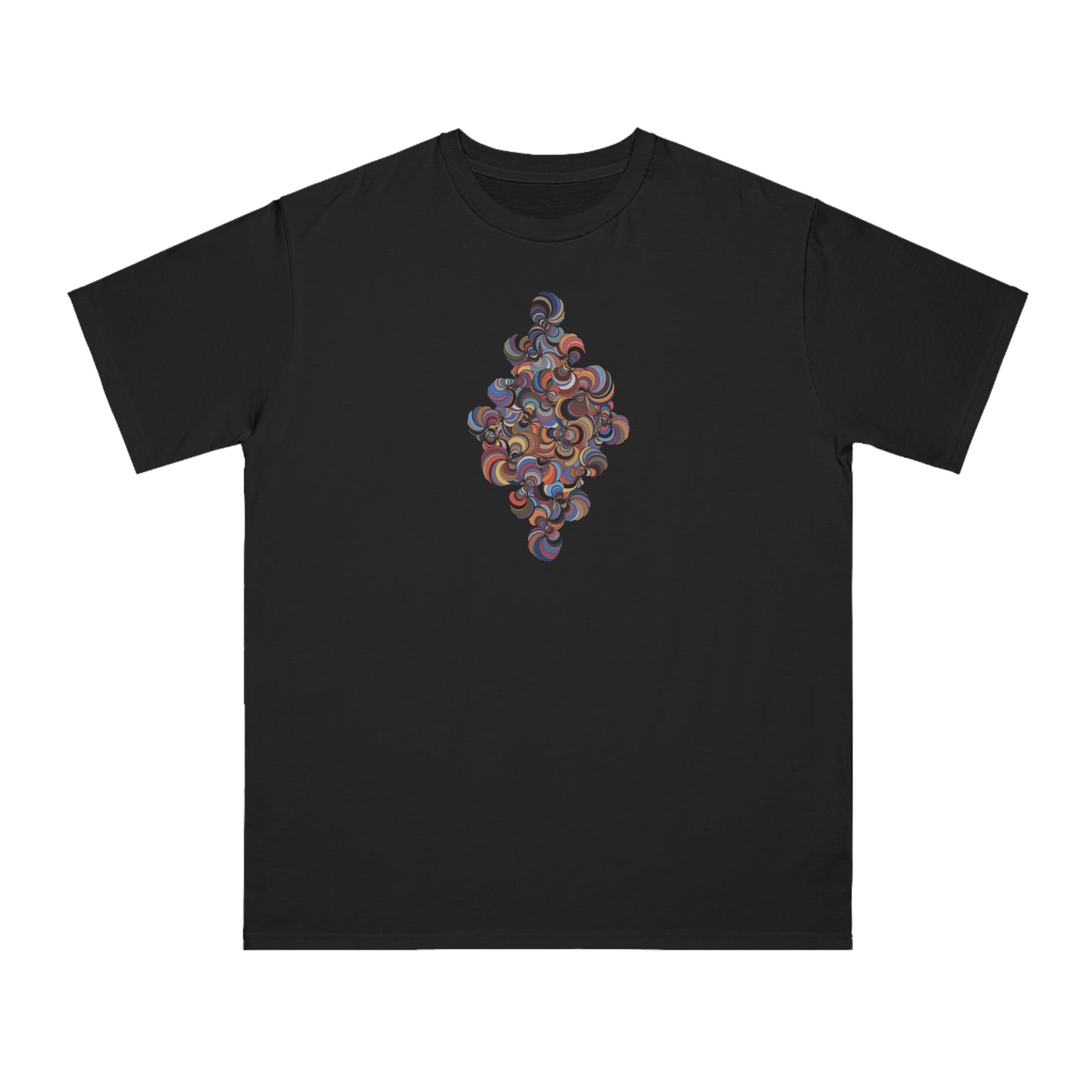 Organic Unisex Classic T-Shirt with Vibrant Fractal Medallion Pattern