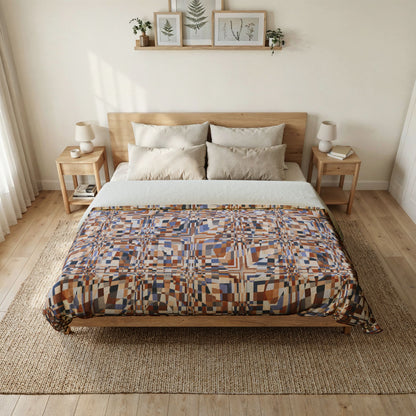 Cotton Duvet Cover "QUAD" col. Mirage