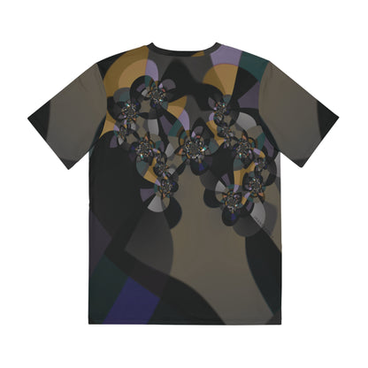 Men's Brushed poly Tee  "MONDRIAN SPACE" (short sleeve)
