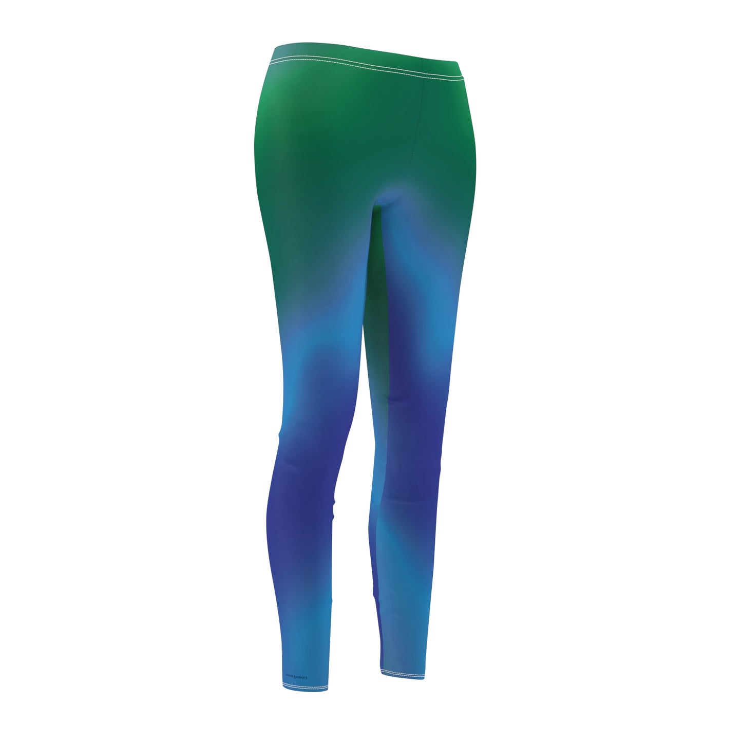 Women's Cut & Sew Casual Leggings "DIAGONAL GRADIENT"