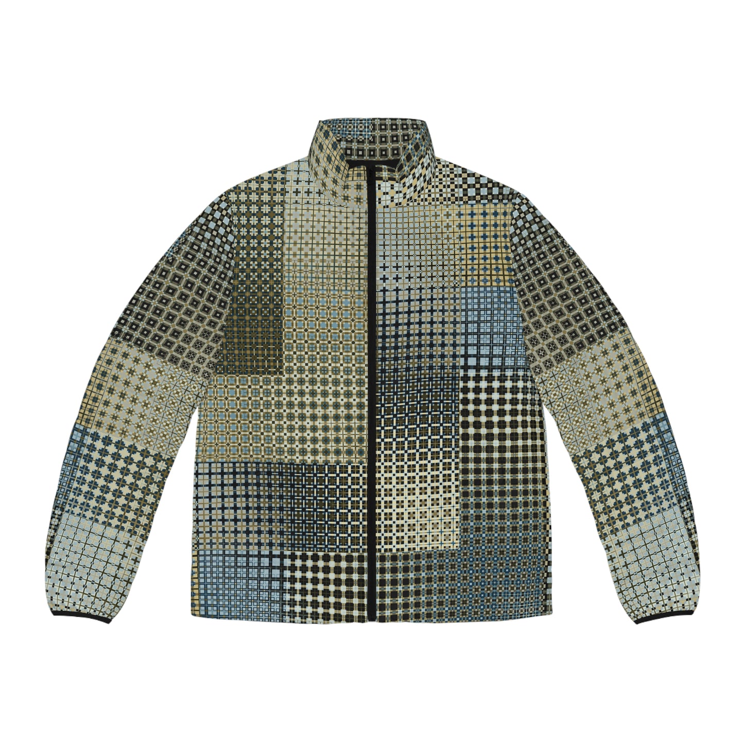 Men's Puffer Jacket "FREQUENCY" col. Celestial, Jhane Barnes custom design