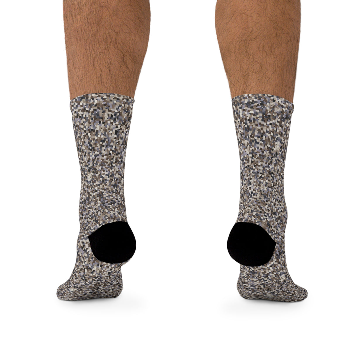 Unisex Printed Socks  "SCHATT" col. Neutral Nexus, Jhane Barnes custom design