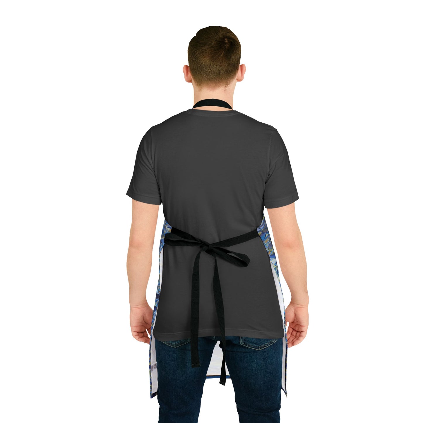 Apron, Jhane Barnes design "THAT'S A WRAP" col. Blue Jeans