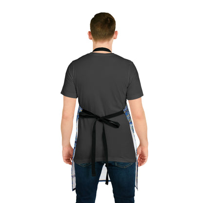 Apron, Jhane Barnes design "THAT'S A WRAP" col. Blue Jeans