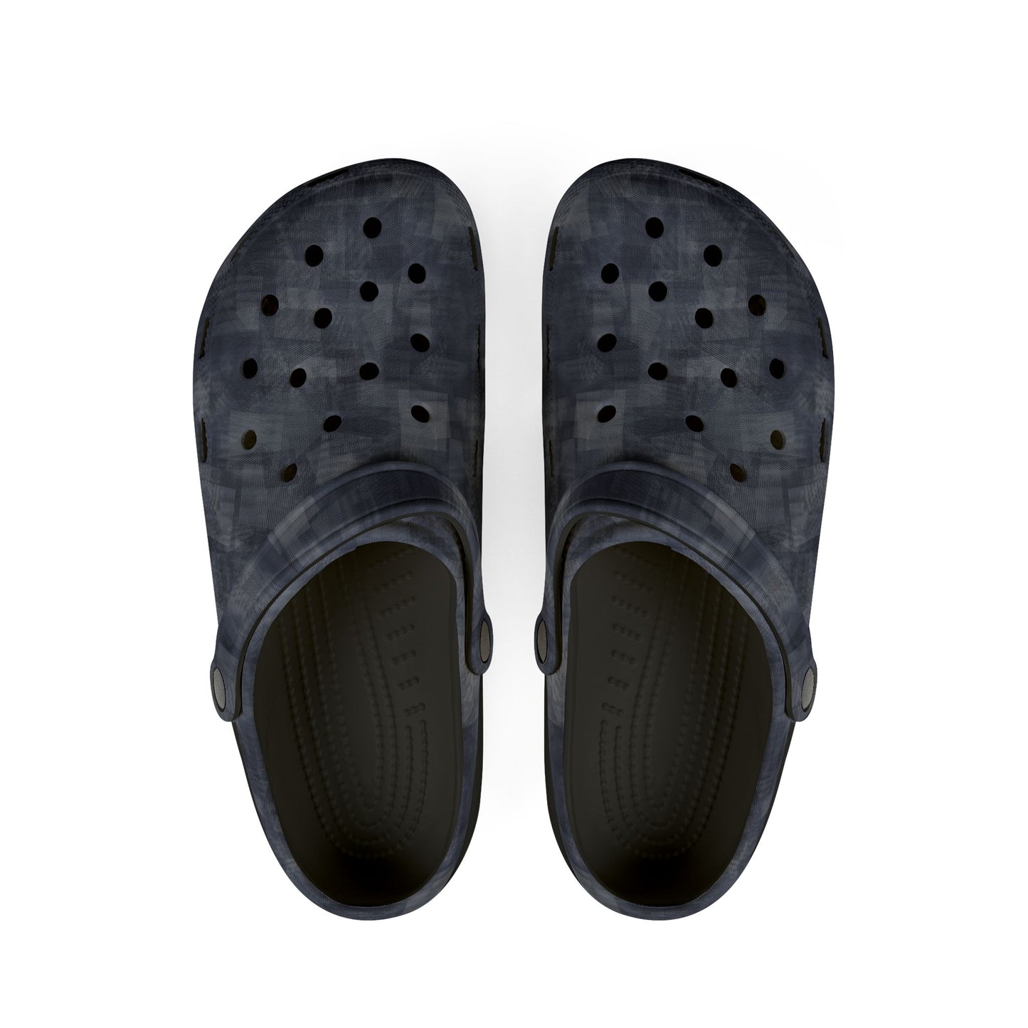 EVA Foam Rubber Shoes, Jhane Barnes design "MOIRE" col. Navy