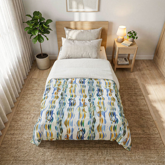 Cotton Comforter "SMOKEY STRIPE"