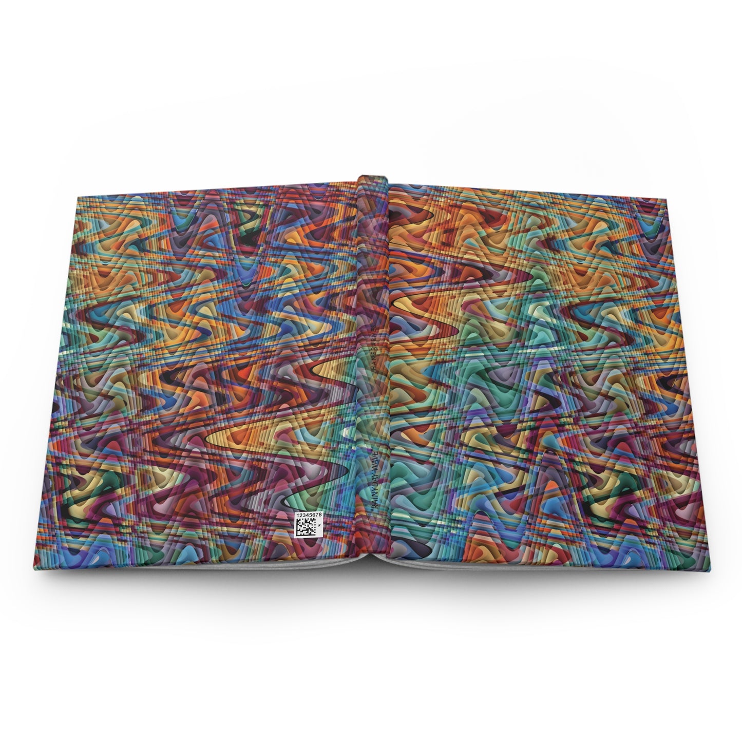 Hardcover Journal Notebook "RAINYDAY WAVE"