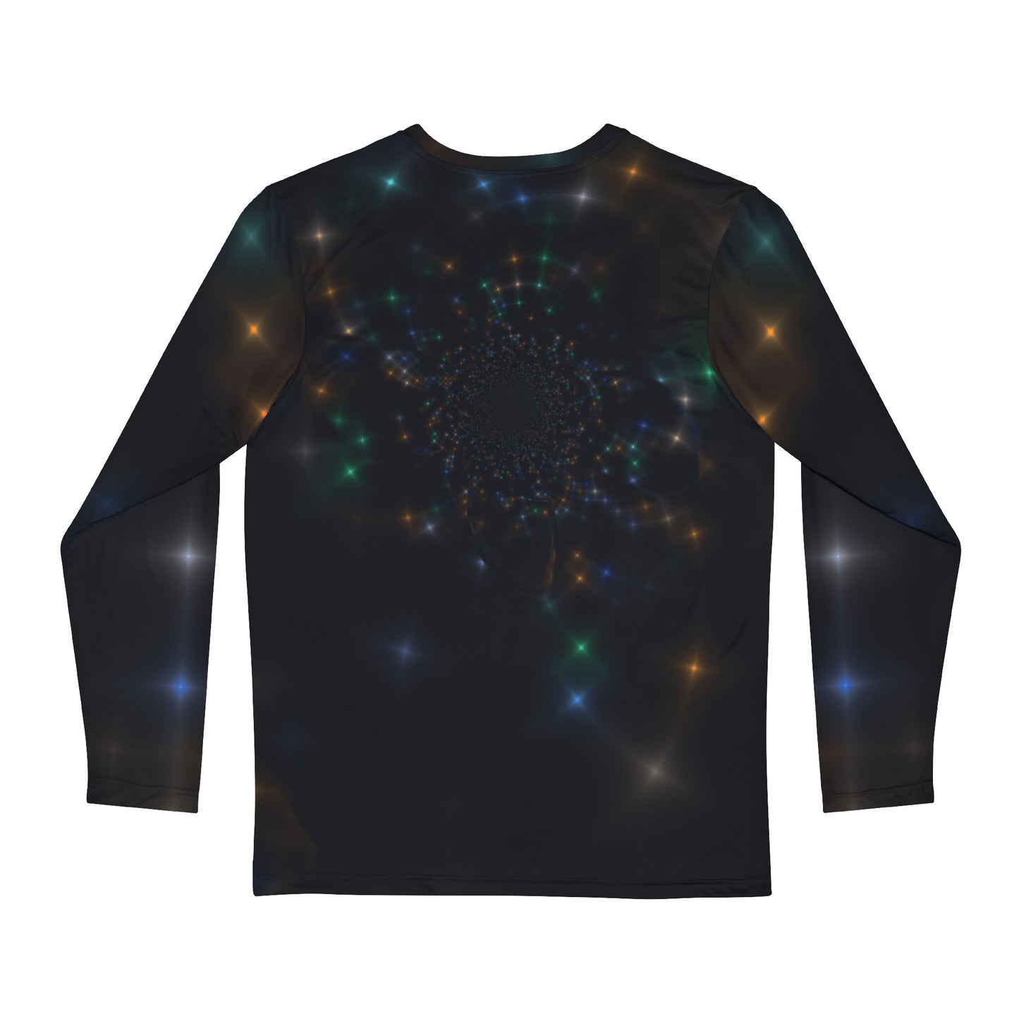 Men's Brushed poly Tee "STELLAR UNIVERSE" Design (long sleeve)