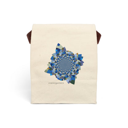 Canvas Lunch Bag With Strap "SCHATT INVERSION" col. Blue Jeans