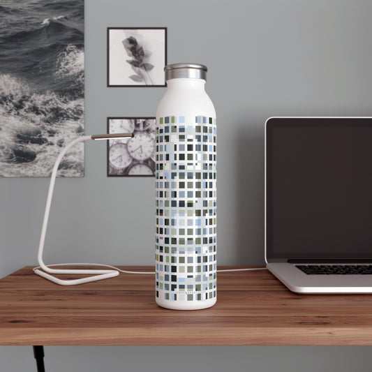 Slim Water Bottle "SQUARZE" col. Slate Brigade