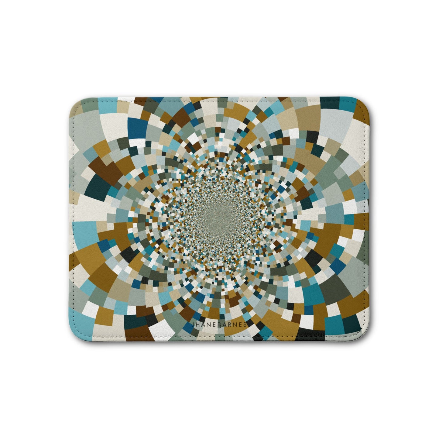 Leather Placemat "SCHATT INVERSION" col. Chocolate Mint
